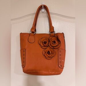 Orange Floral Bag​​